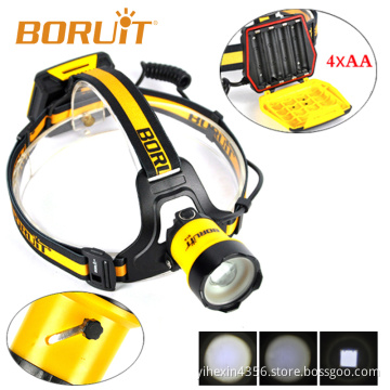 High Power AA Battery Zoom Headlamp CREE XM-L2 LED Headlight